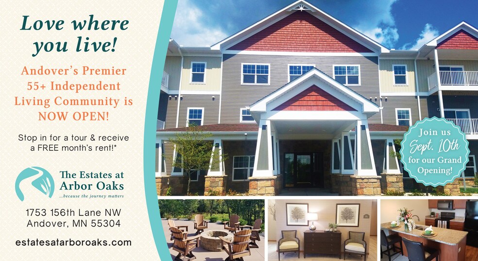 The Estates at Arbor Oaks Independent Senior Andover, MN Apartment