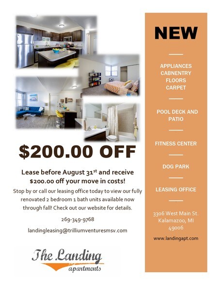 the landing apartments kalamazoo mi apartment finder newly renovated apartments flyer